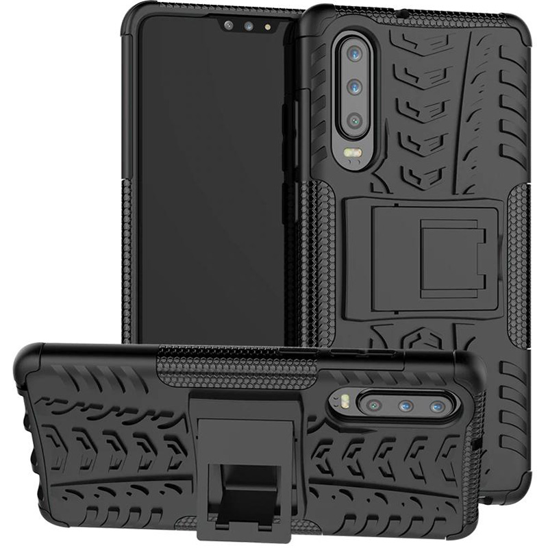 

Противоударный двухслойный чехол Shield для Huawei P30 Черный (100284)