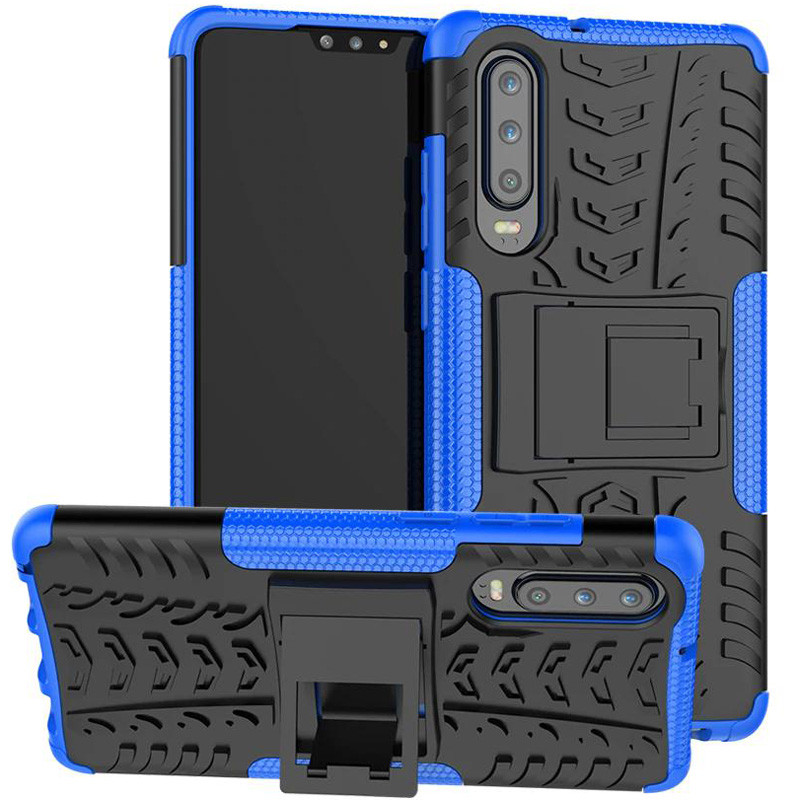 

Противоударный двухслойный чехол Shield для Huawei P30 Синий (102057)