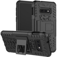 

Противоударный двухслойный чехол Shield для Samsung Galaxy S10e с подставкой