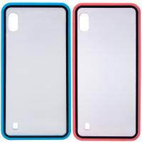 

Прозрачный TPU+PC чехол Epic с цветным бампером для Samsung Galaxy A10 (A105F)