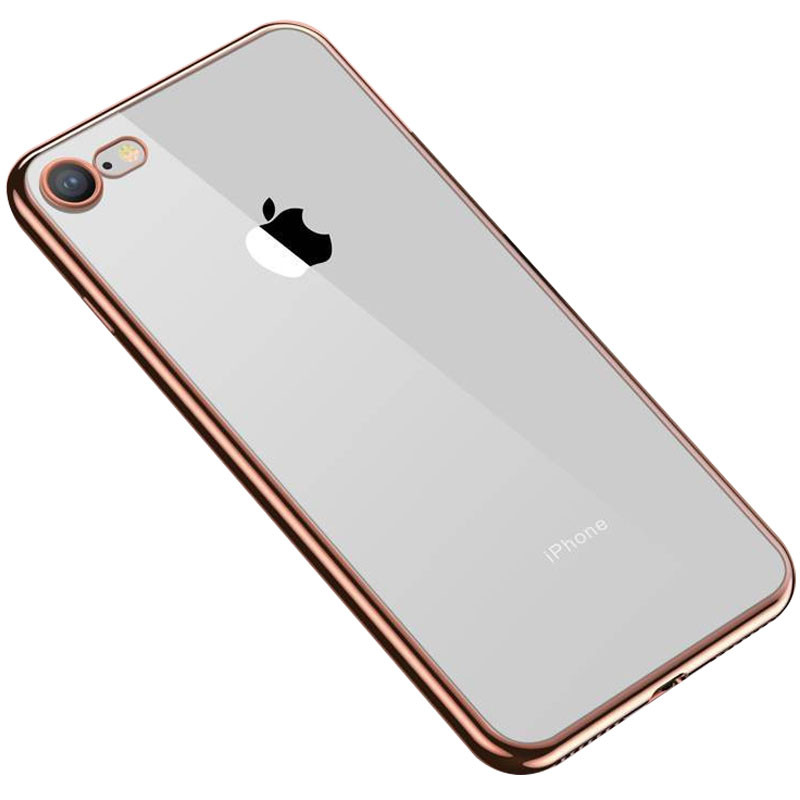 

Прозрачный силиконовый чехол с глянцевой окантовкой Full Camera для Apple iPhone 7 (4.7'') Золотой (158655)