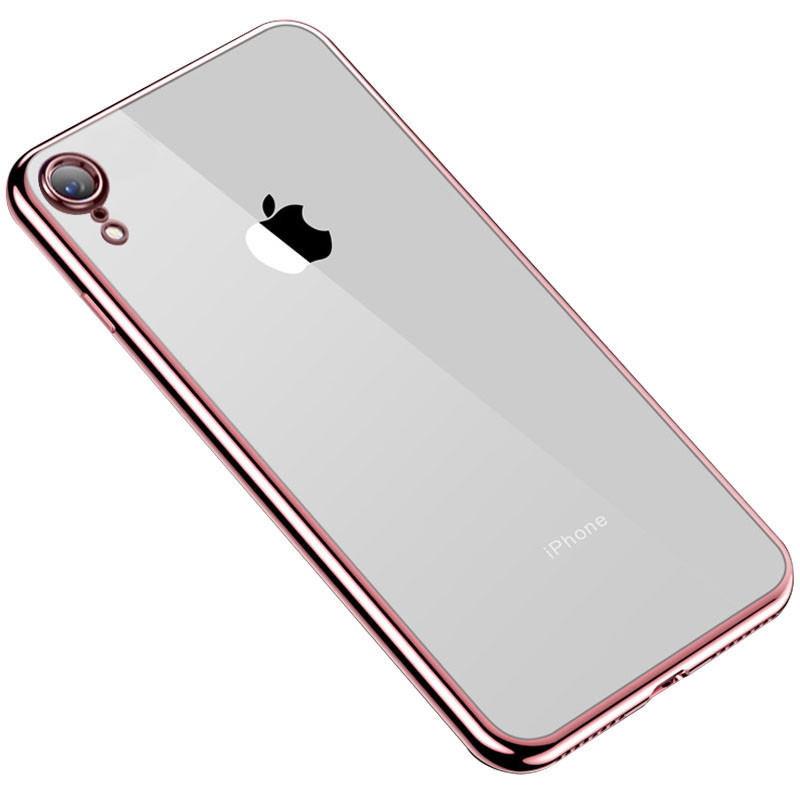 

Прозрачный силиконовый чехол с глянцевой окантовкой Full Camera для Apple iPhone XR (6.1") Rose Gold (158637)