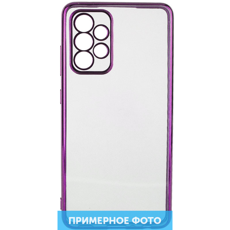 

Прозрачный силиконовый чехол глянцевая окантовка Full Camera для Samsung Galaxy A72 4G / A72 5G Сиреневый (191756)