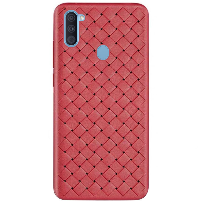 

PU чехол-накладка Epik Weaving series для Samsung Galaxy A11 Красный (132654)