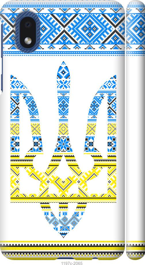 

Чохол на Samsung Galaxy A01 Core A013F Герб - вишиванка жовто-блакитна