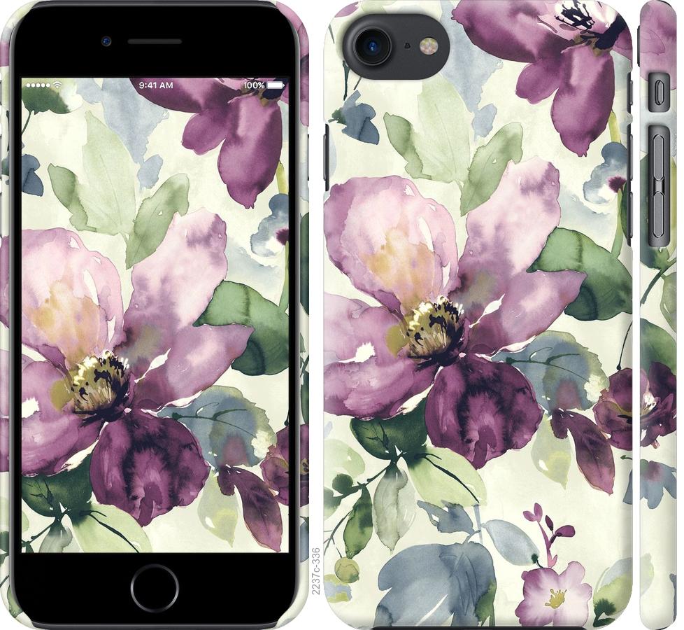 

Чохол на iPhone 8 Квіти аквареллю