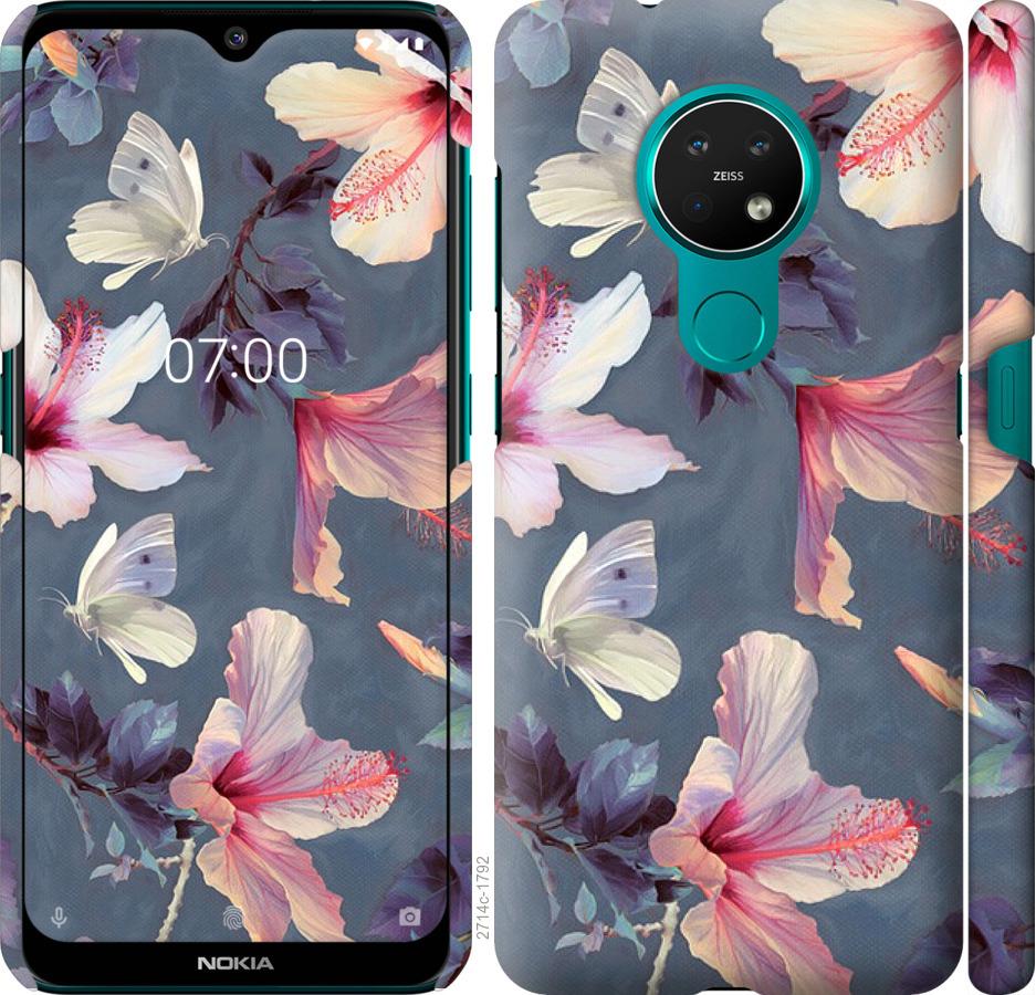 

Чохол на Nokia 6.2 Намальовані квіти