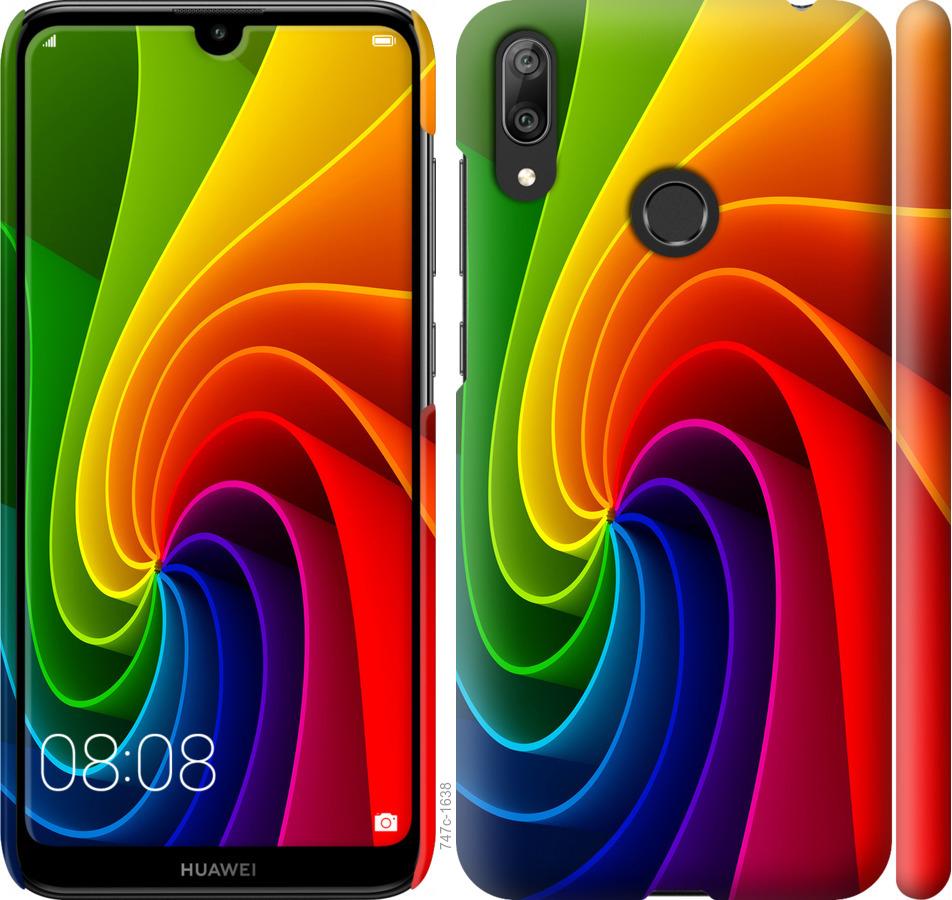 

Чохол на Huawei Y7 2019 Райдужний вихор