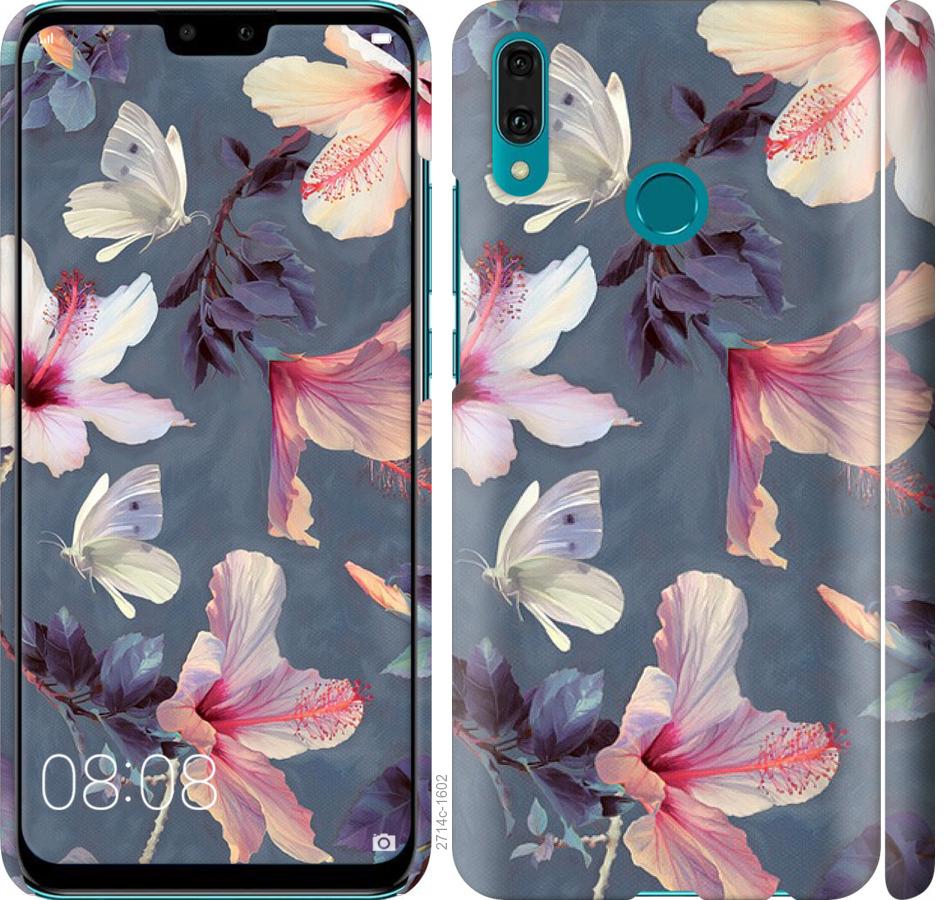 

Чохол на Huawei Y9 2019 Намальовані квіти