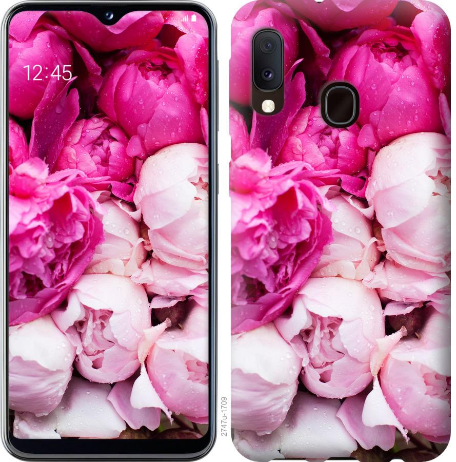 

Чохол на Samsung Galaxy A10s A107F Рожеві півонії