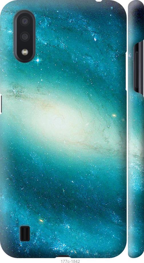 Чохол на Samsung Galaxy A01 A015F Блакитна галактика