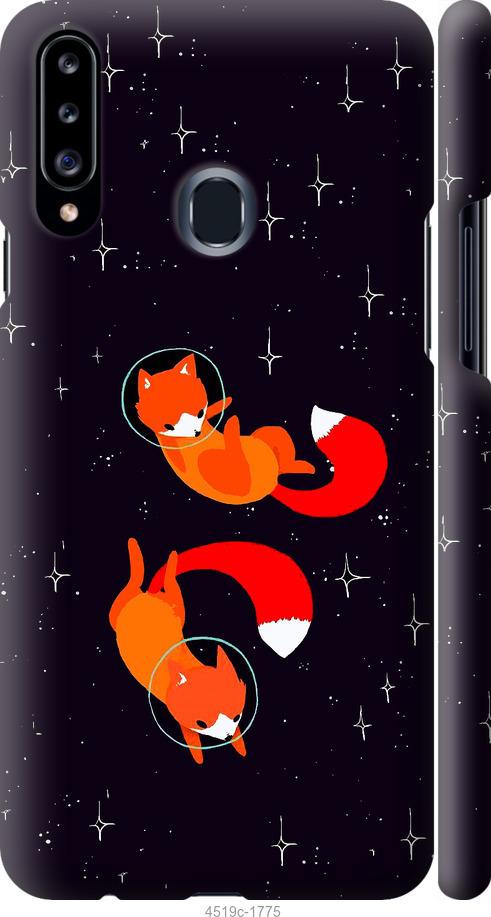 

Чехол на Samsung Galaxy A20s A207F Лисички в космосе