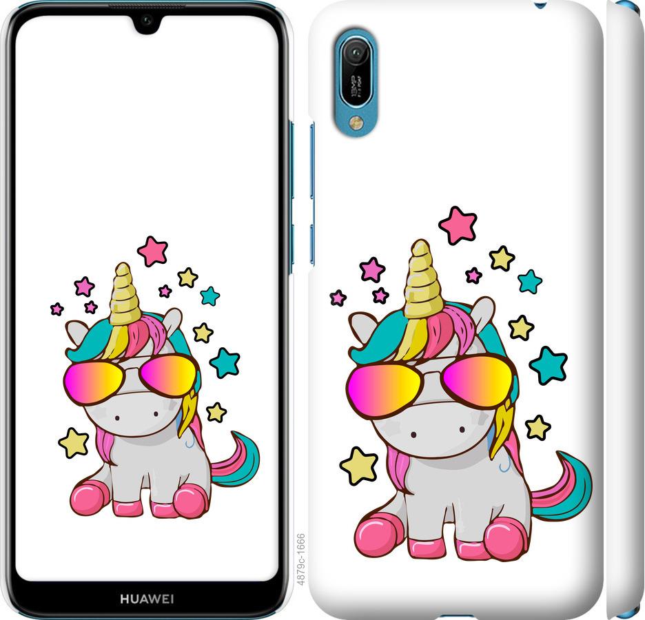

Чехол на Huawei Y6 2019 Единорог в очках