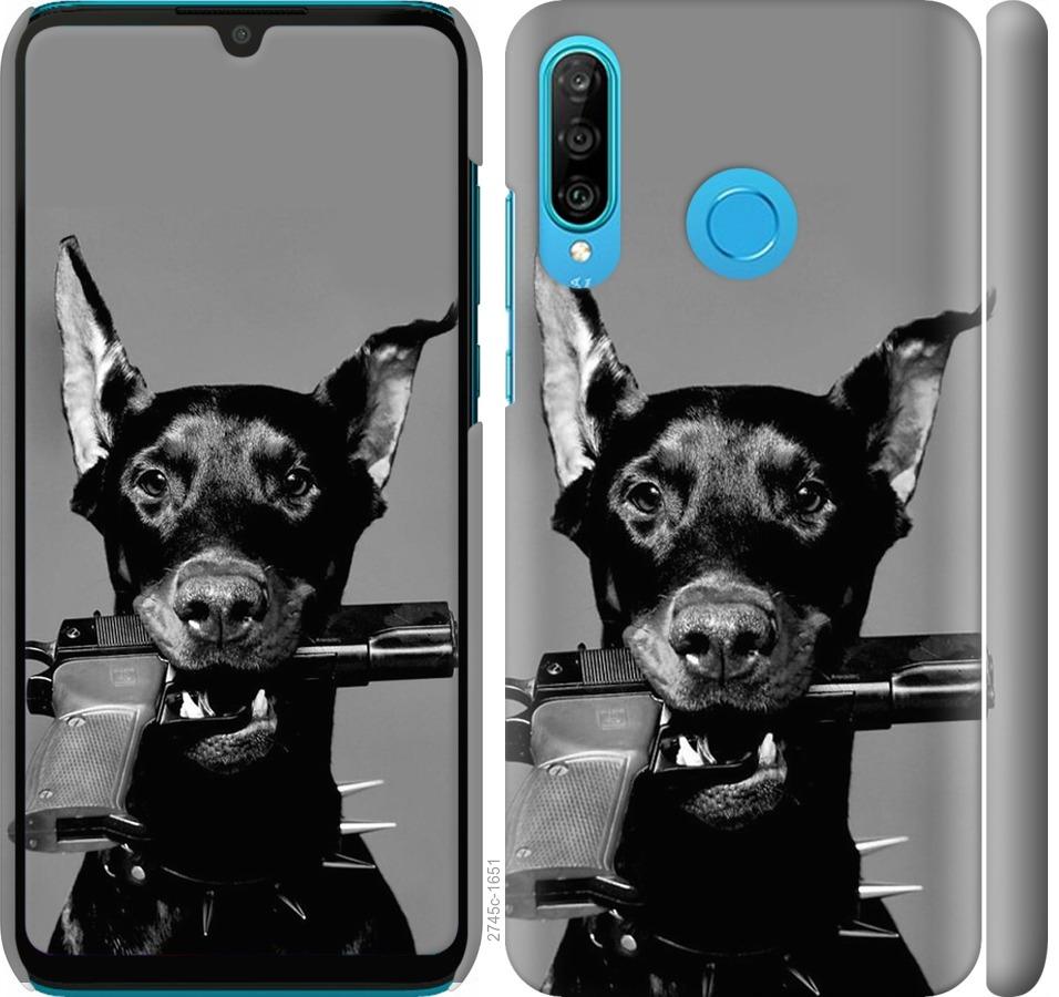 

Чохол на Huawei P30 Lite Доберман