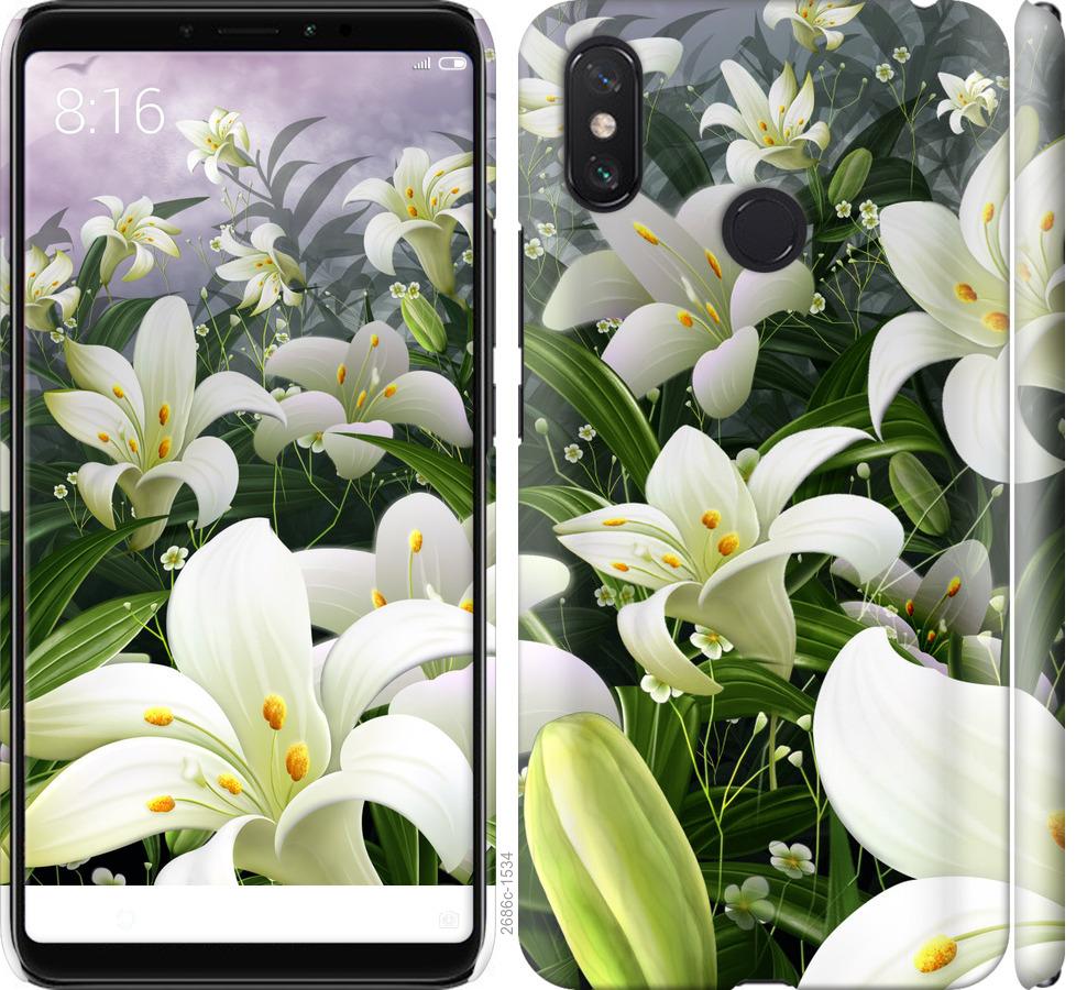 

Чохол на Xiaomi Mi Max 3 білі лілії