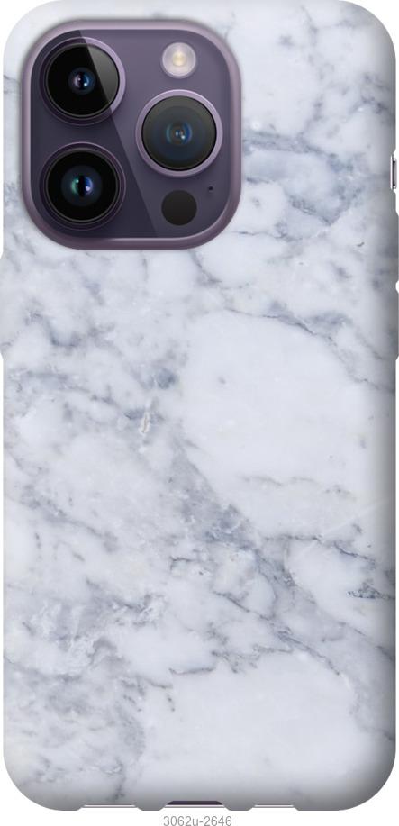 

Чохол на iPhone 14 Pro Блакитний мармур