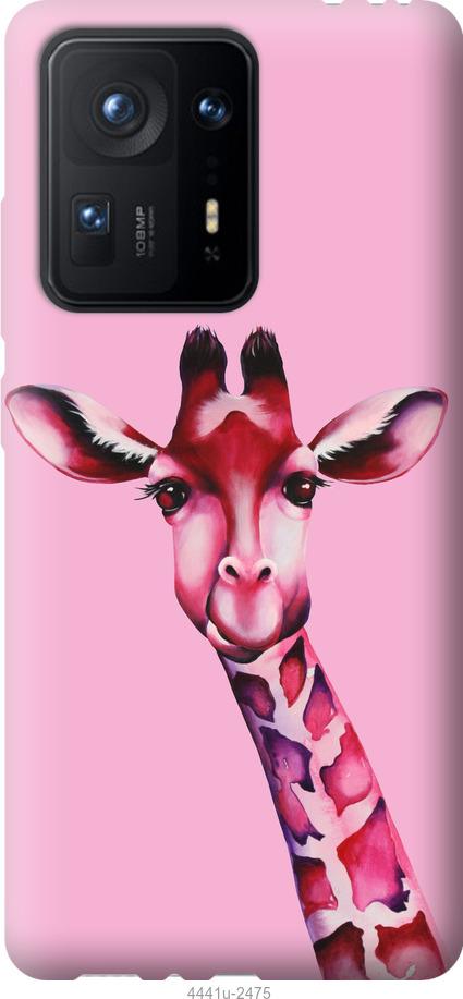 

Чохол на Xiaomi Mix 4 Рожева жирафа