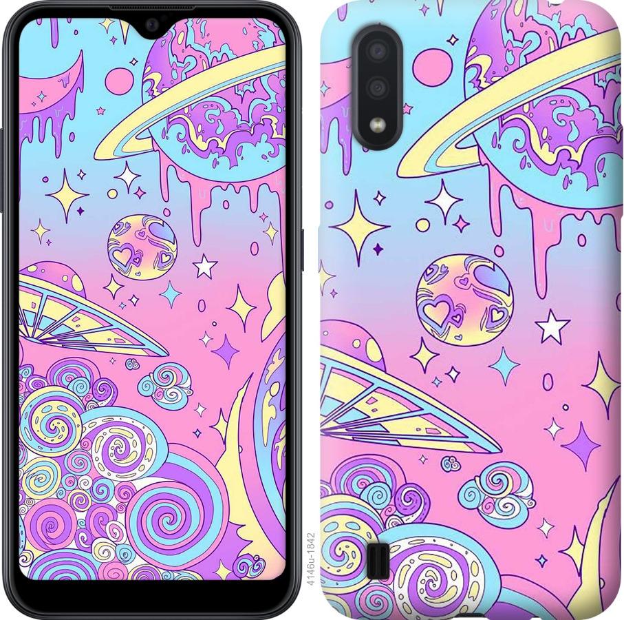 

Чохол на Samsung Galaxy A01 A015F Рожева галактика