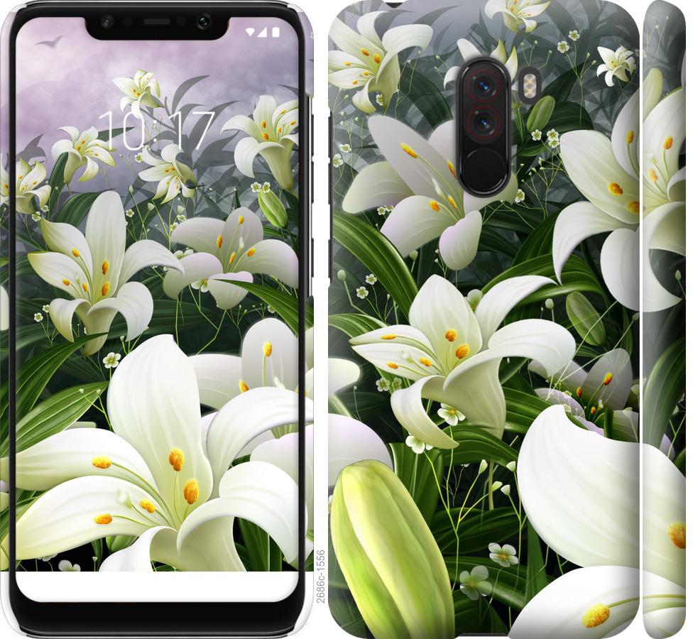 

Чохол на Xiaomi Pocophone F1 білі лілії