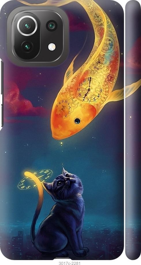 

Чехол на Xiaomi Mi 11 Lite Кошкин сон