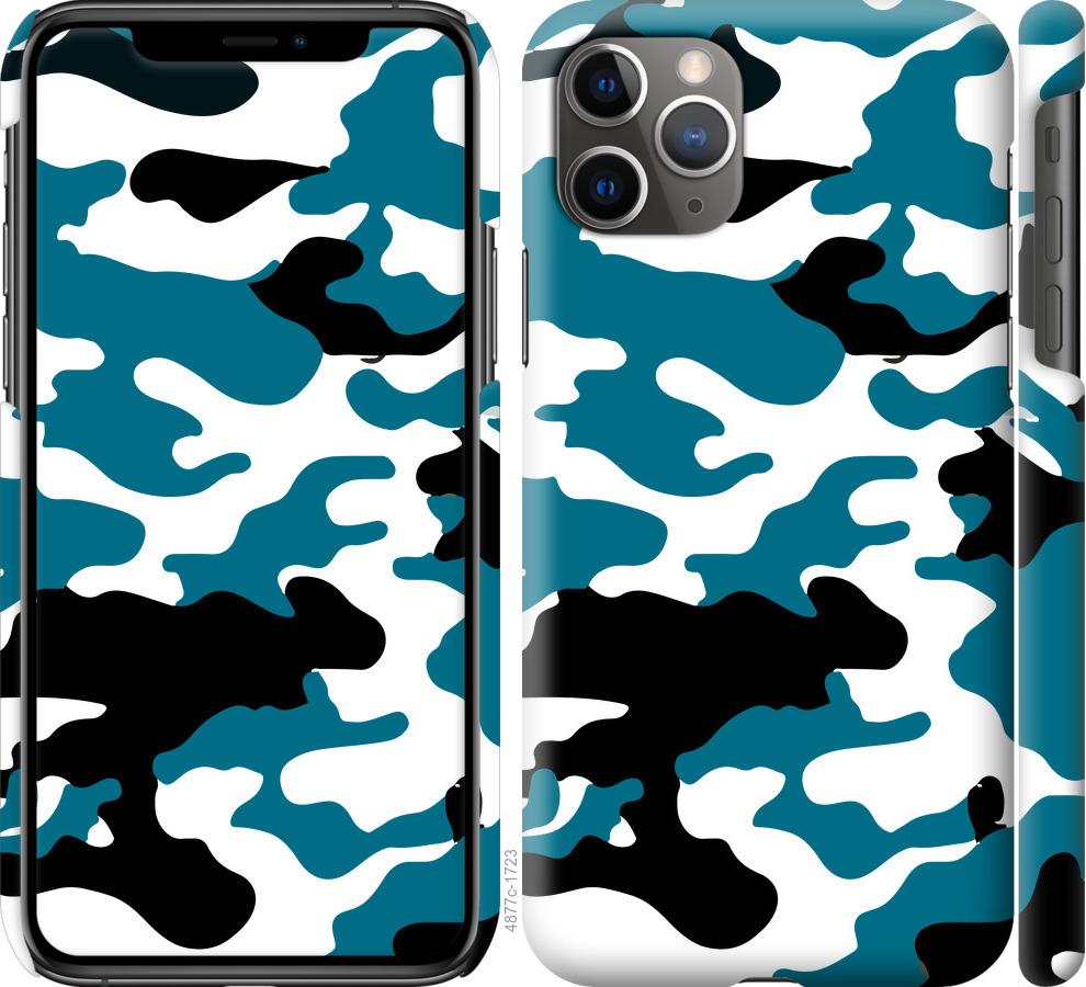 Чехол на iPhone 11 Pro Max Камуфляж прозрачный фон