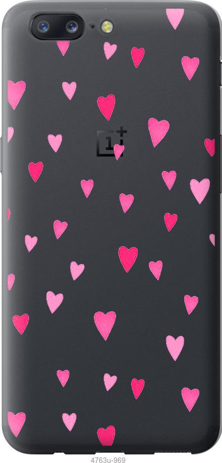

Чехол на OnePlus 5 Сердечки 2