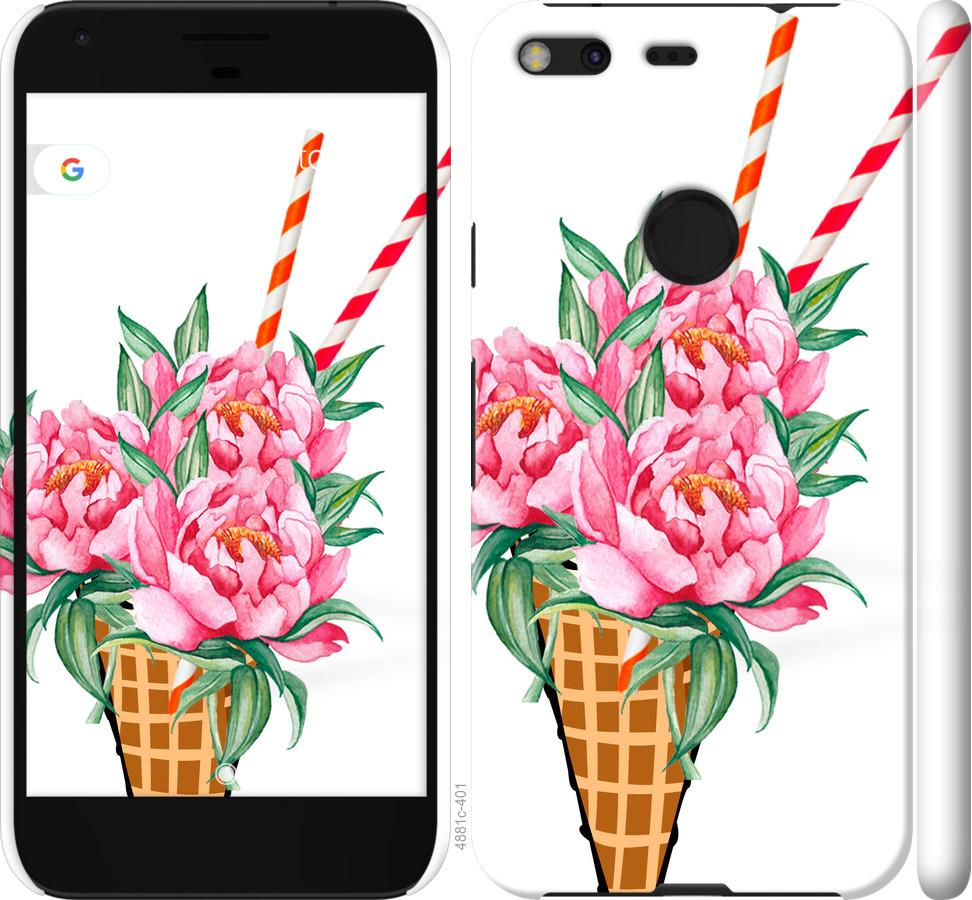 

Чехол на Google Pixel XL Мороженое-пионы