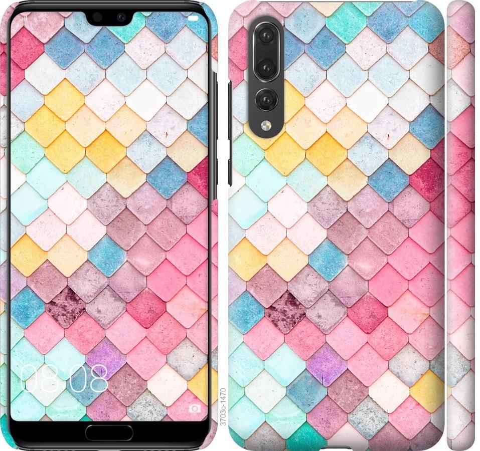 

Чехол на Huawei P20 Pro Красочная черепица