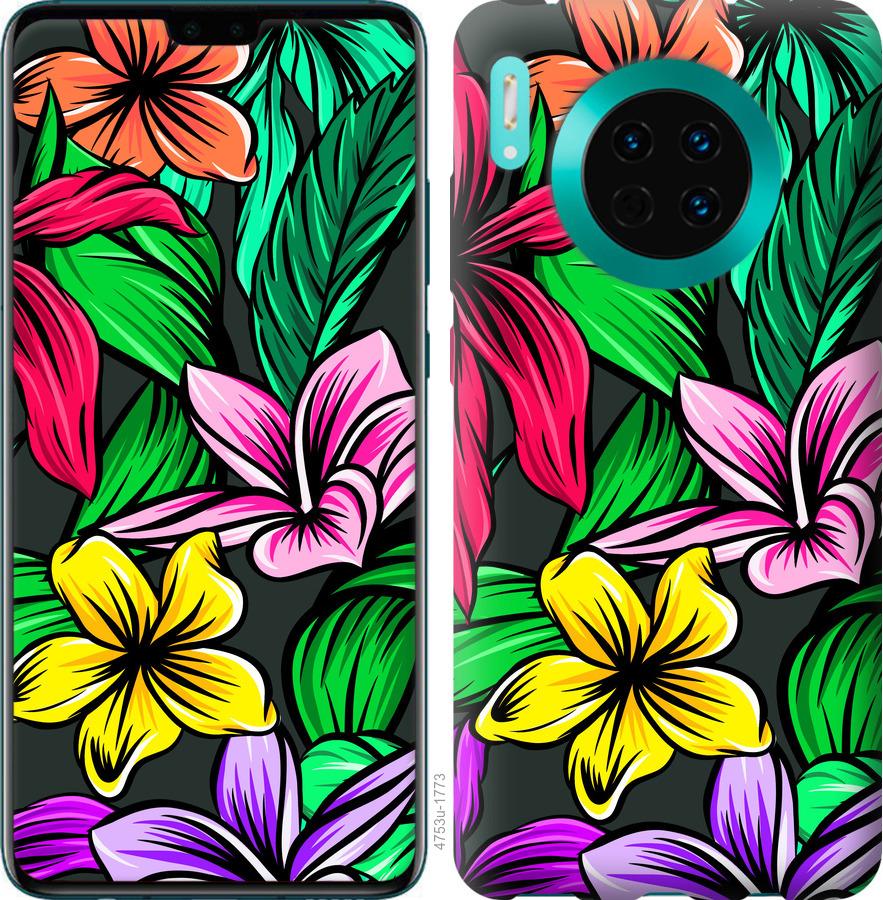 

Чехол на Huawei Mate 30 Тропические цветы 1