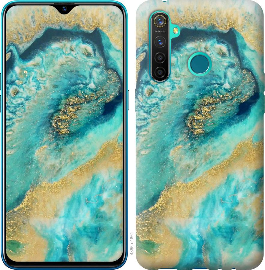 

Чохол на Realme 5 Pro Green marble