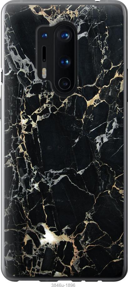 

Чехол на OnePlus 8 Pro Черный мрамор