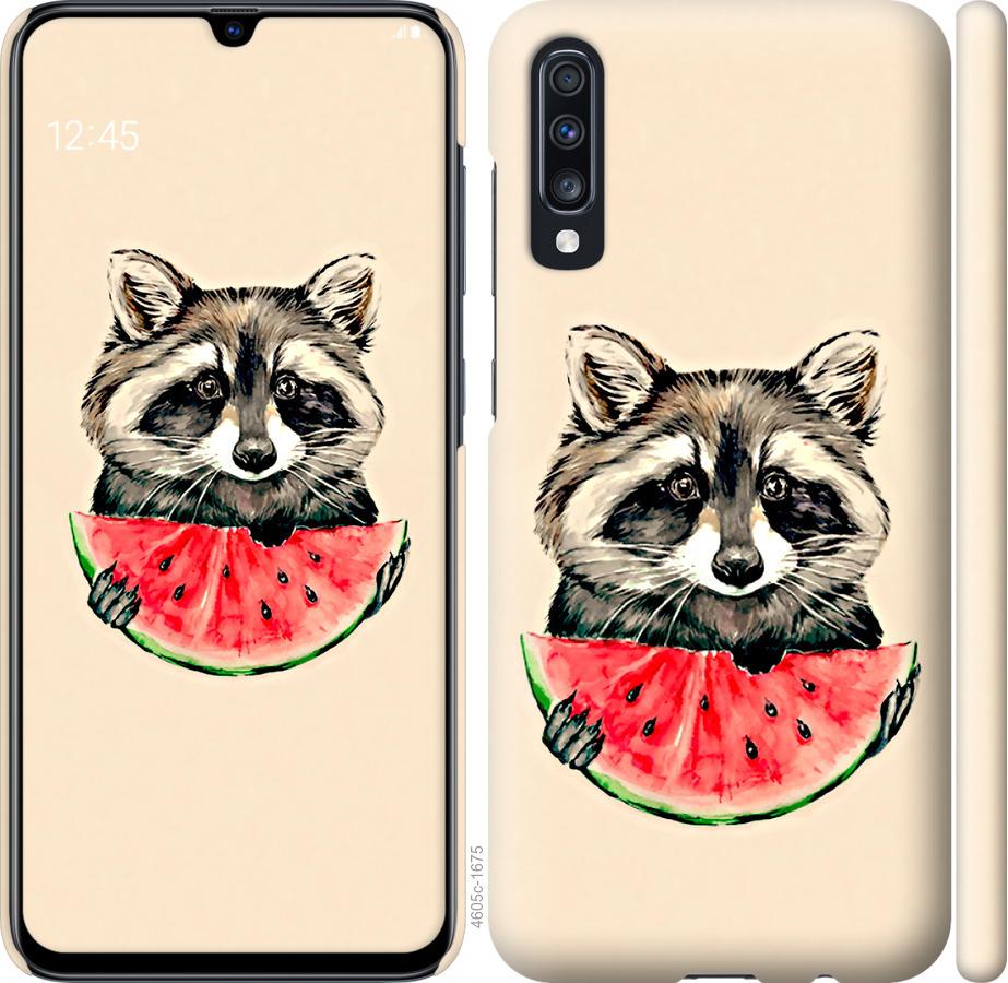 

Чехол на Samsung Galaxy A70 2019 A705F Енотик с арбузом