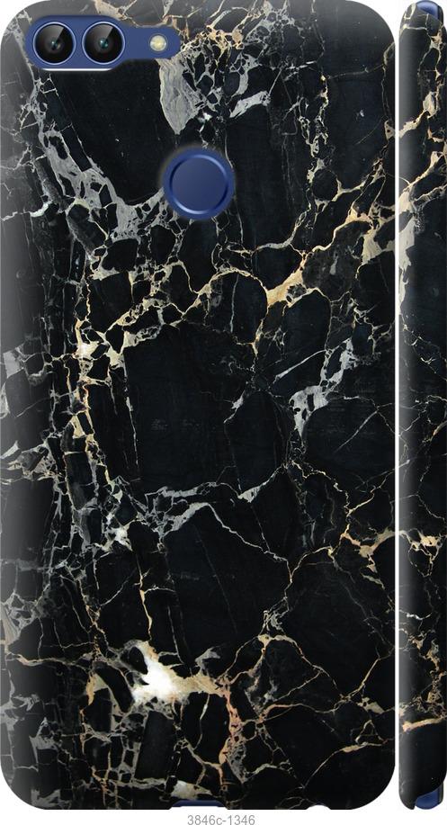 

Чехол на Huawei P Smart Черный мрамор