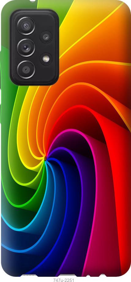 Чехол на Samsung Galaxy A52 Радужный вихрь
