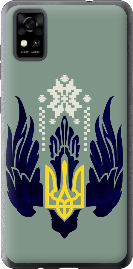 

Чехол на ZTE Blade A31 Тризуб с крыльями