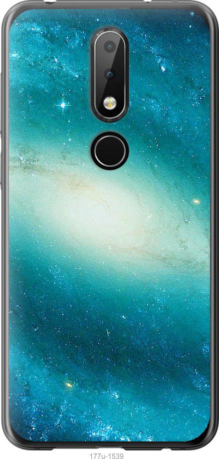 

Чехол на Nokia 6.1 Plus Голубая галактика