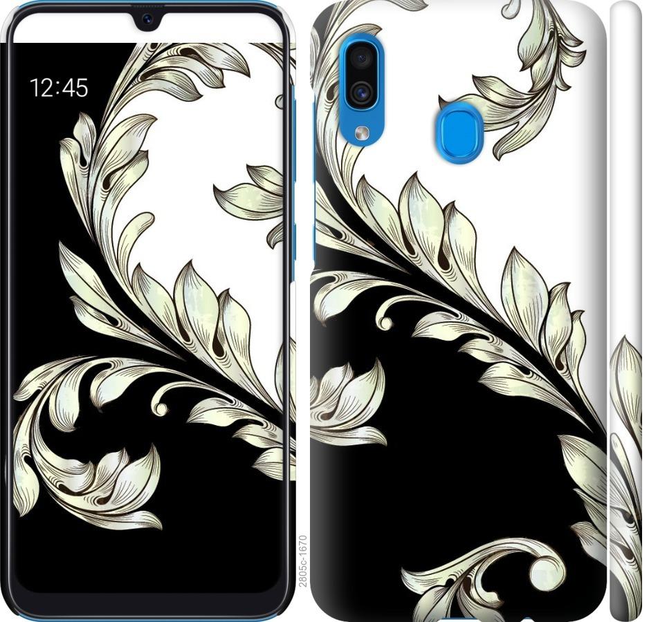 

Чехол на Samsung Galaxy A30 2019 A305F White and black 1