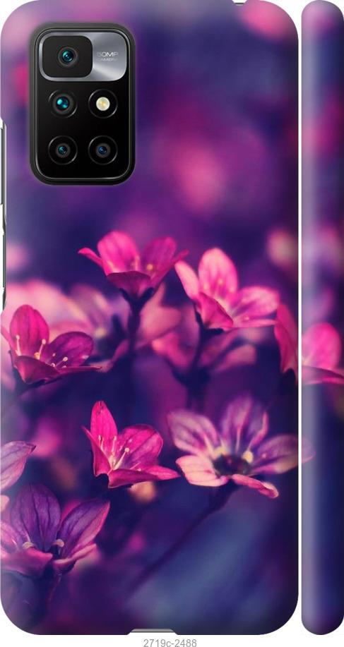 

Чехол на Xiaomi Redmi 10 Пурпурные цветы