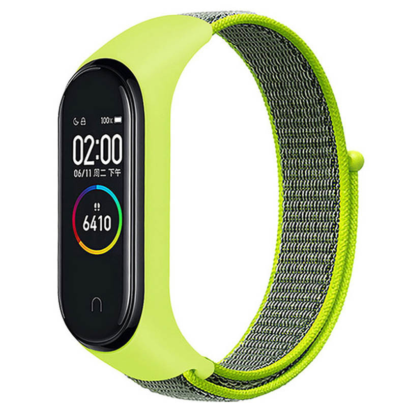 

Ремінець Nylon для фітнес-браслета Xiaomi Mi Band 3 / 4 (Салатовий)