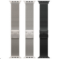 Ремешок Hoco WA33 Original series umbrella buckle Milanese steel strap для Apple watch 44/45/46/49mm