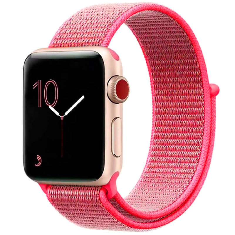 

Ремешок Nylon для Apple watch 42mm/44mm/45mm/49mm (Розовый / Barbie pink)