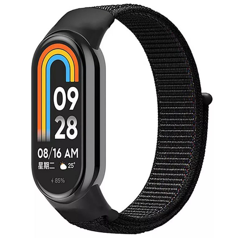 

Ремешок Nylon для Xiaomi Mi Band 8 Черный (257395)