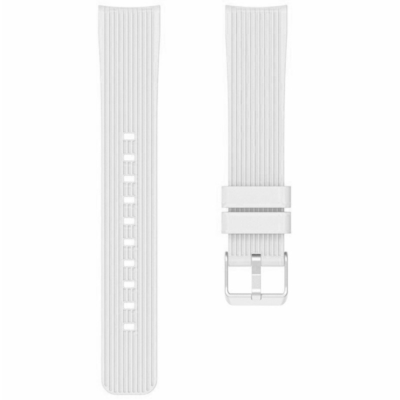 

Ремешок Silicone Stripe для Xiaomi Amazfit/Samsung 20 mm Белый / White (223900)