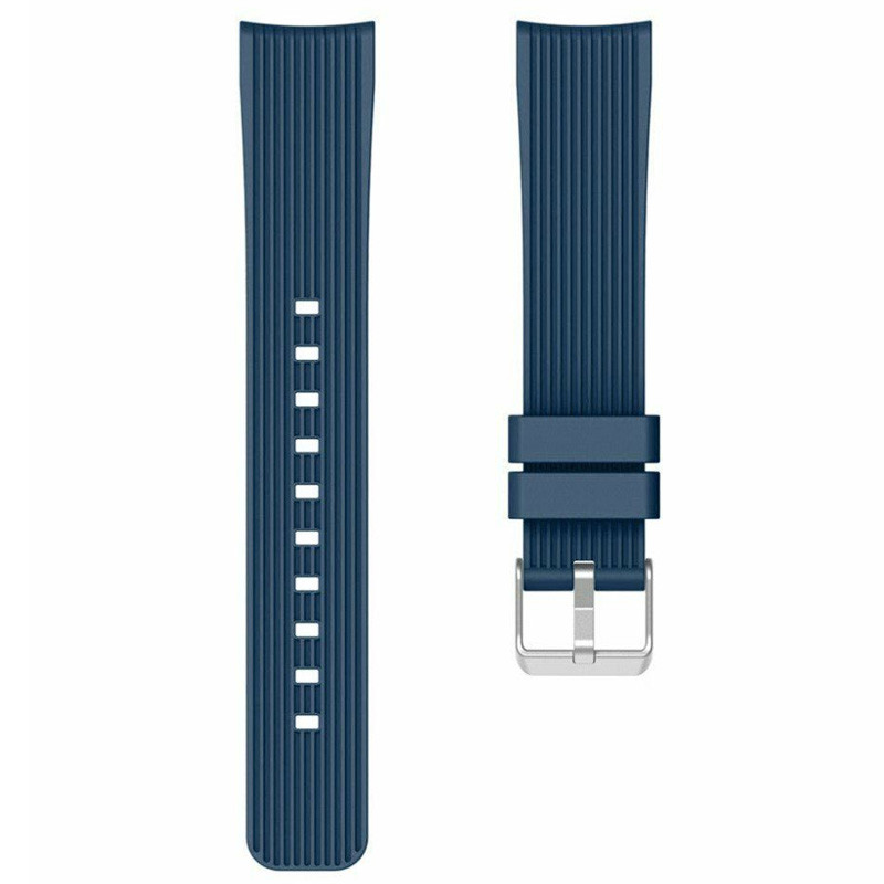 

Ремешок Silicone Stripe для Xiaomi Amazfit/Samsung 20 mm Синий / Navy blue (223903)