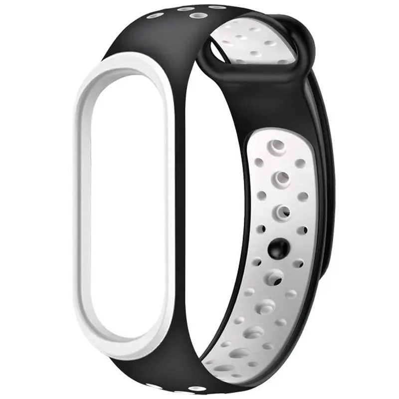 

Ремешок Sport для Xiaomi Mi Band 5 / 6 (Черный / Белый)