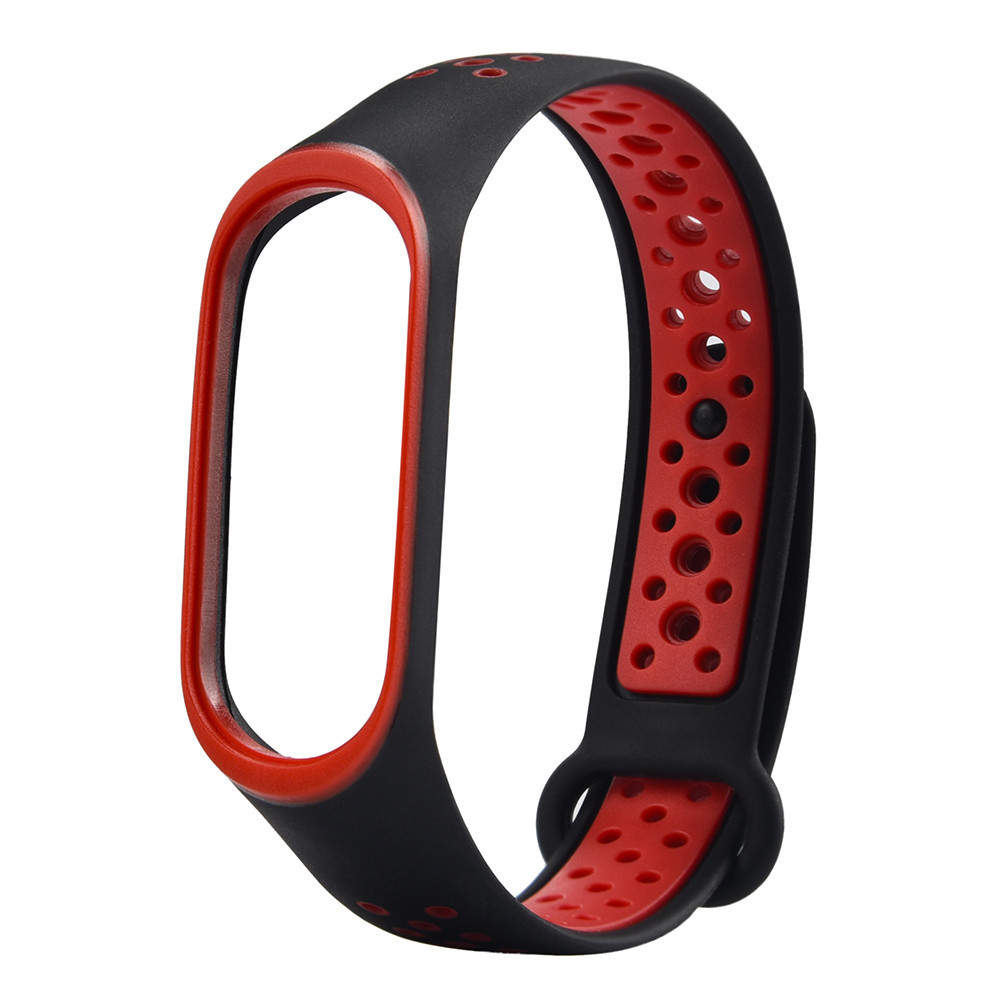 

Ремешок Sport для Xiaomi Mi Band 5 / 6 Черный / Красный (162345)
