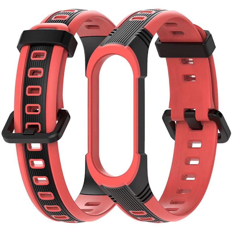 

Ремешок Thin Armor для Xiaomi Mi Band 5 / 6 Красный / Черный (213826)