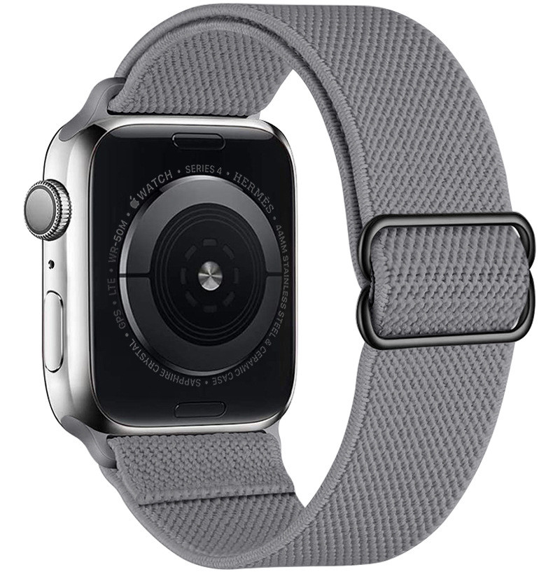 

Ремешок тканевый с затяжкой для Apple Watch 38/40mm Grey (198144)