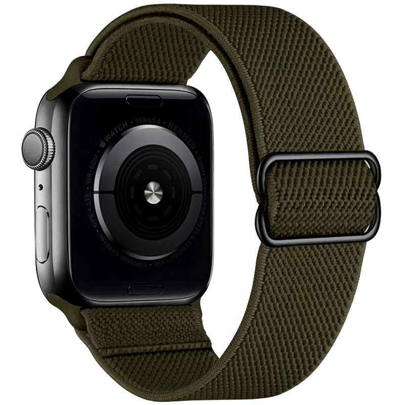 

Ремінець тканинний з затяжкою для Apple Watch 42/44mm (Dark Olive)