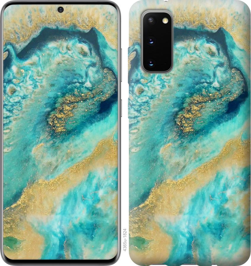 

Чехол на Huawei Honor 30 Green marble